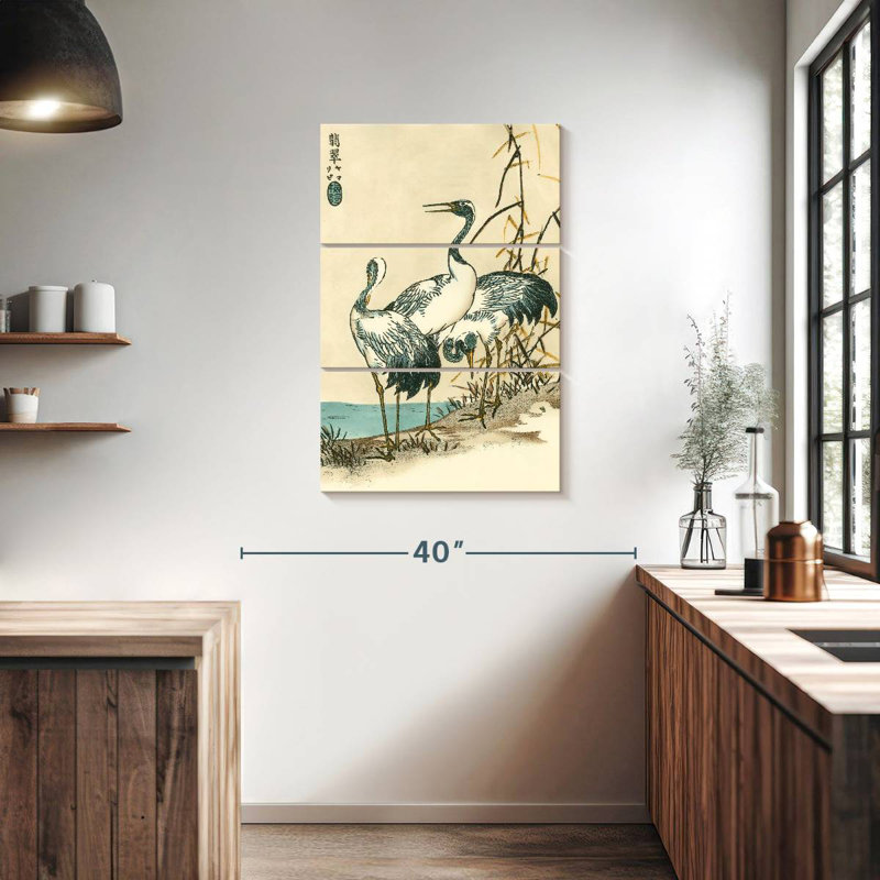 Brampt Oriental Crane II, 38" H x 24" W