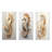 Beige Magical Seahorse - Seahorse Metal Wall Art Prints Set Of 3-1354218082