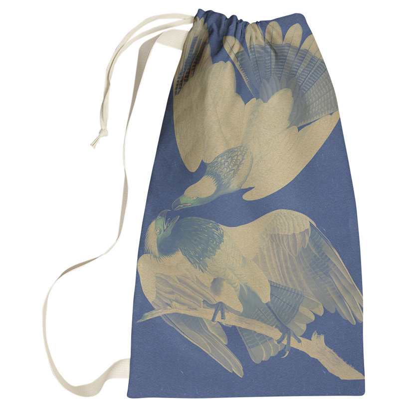 Sac à linge brasilian caracara eagle Maciejewski, Grand (H 76,5 po x l 29,5 po x P 1,5 po), Bleu