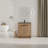 Freestanding Bathroom Vanity With Ceramic Sink And 2 Soft-Close Cabinet Doors, Accent Cabinet-106668290-118865855