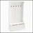 3-In-1 Entryway Hall Tree with Storage Bench, Coat Rack with Four Hooks and Shoe Storage