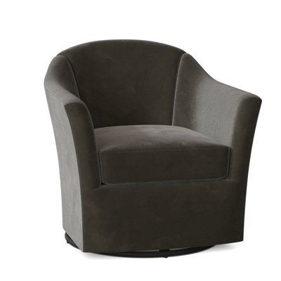 Barry 33.5" Wide Swivel Barrel Chair