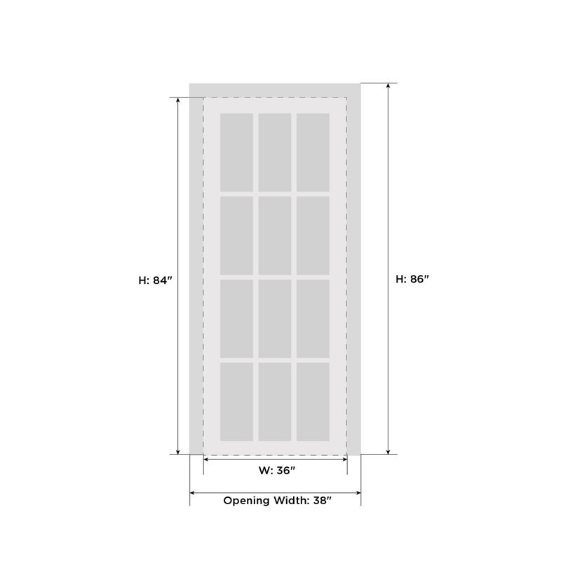 Porte intérieure moderne en bois pré-montée avec quincaillerie Planum 0014, gris mat, cadre à panneau unique, portes robustes pour salle de bain et chambre à coucher - 91,4 cm x 213,4 cm