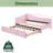Twin L-Shaped Daybed With Pop-Up Trundle-1103621599