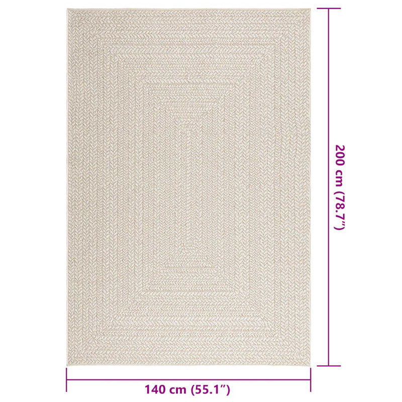 Ryleah Standard Area Rug, Rectangle 140 x 200cm, Round