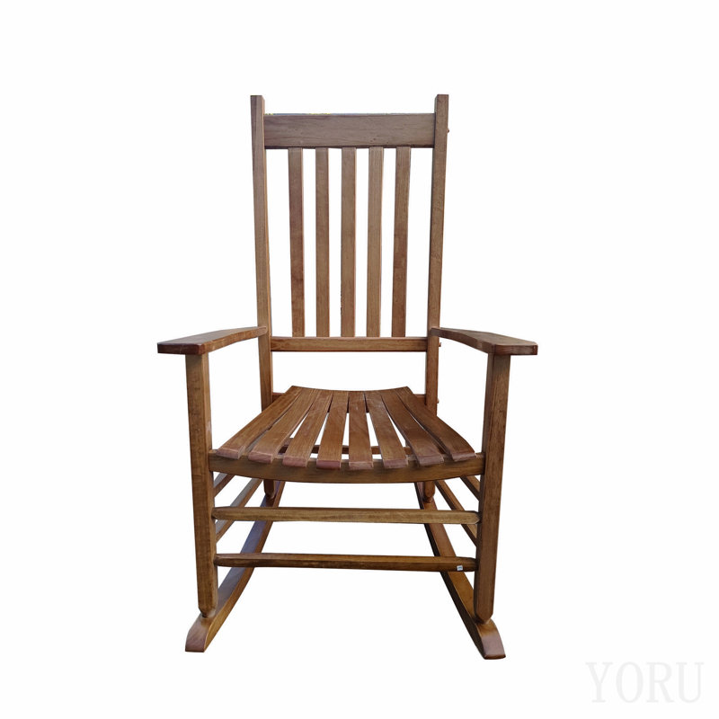 Chaise berçante balcon porche adulte brun