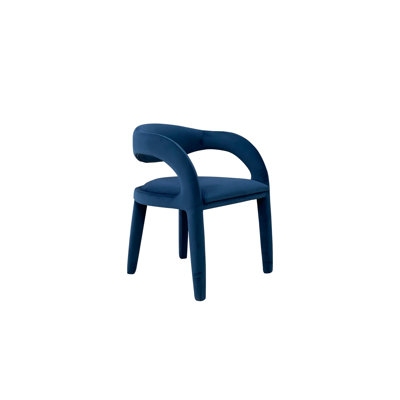 Chaise avec accoudoirs en velours Irwinton