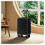 Bagage de cabine rigide en ABS noir de 20 pouces avec roulettes pivotantes