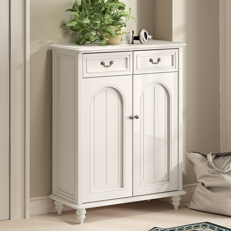 Beige Solid wood Shoe Storage