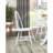 White Finish 5Pc Round Dining Table Set With 4 Windsor Chairs Farmhouse Style Wooden Furniture Casual Dining Kitchen Breakfast Nook