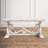 Emersyn 46" Solid Wood Distressed Scrollwork Coffee Table
