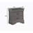 1Pc Nightstand Gray Louis Philippe Solid Wood English Dovetail Construction-1460435625