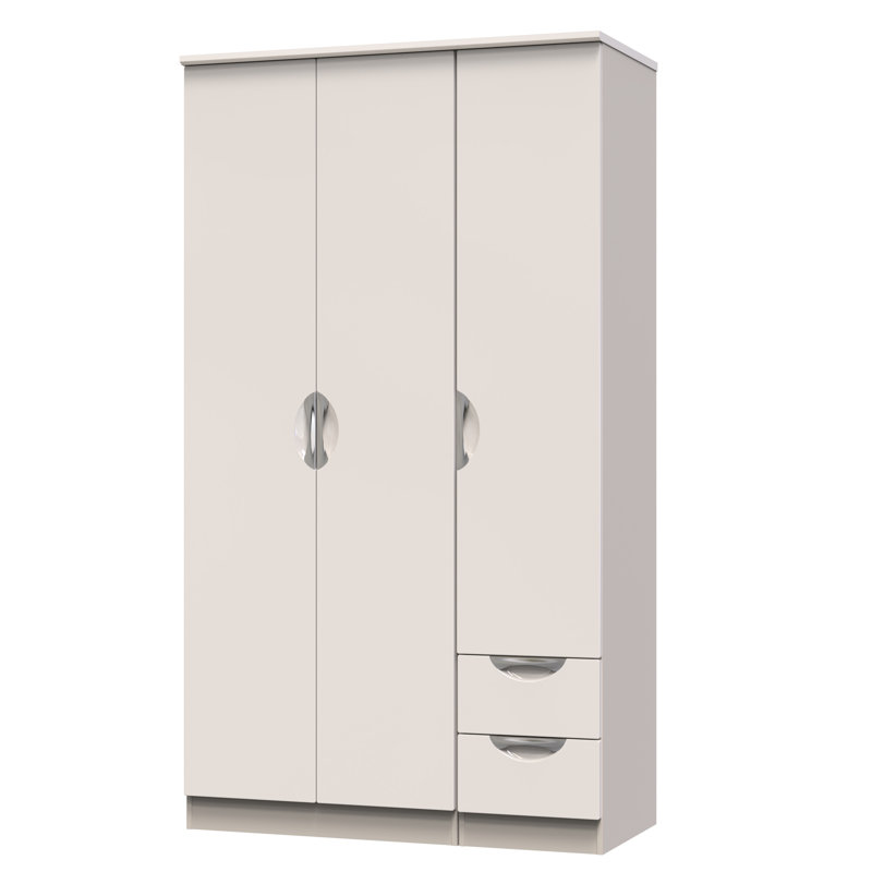 Bhodhini Manufactured Wood Wardrobe, Gloss/Kashmir