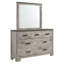 Commode 7 tiroirs avec miroir Giahnna