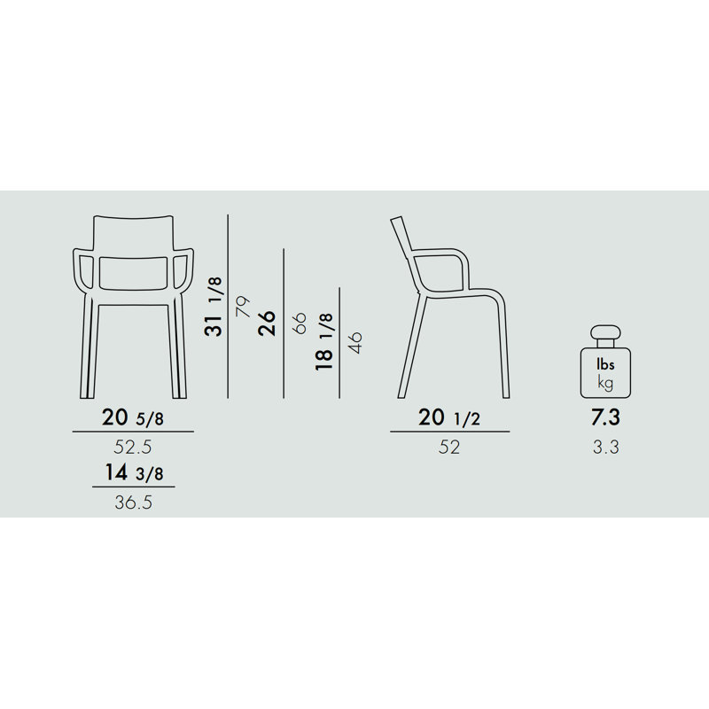 Generic A Arm Chair, Black