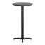 Plateau de table commercial à surface lisse avec base entrecroisée à hauteur de barre-175841765-182233031