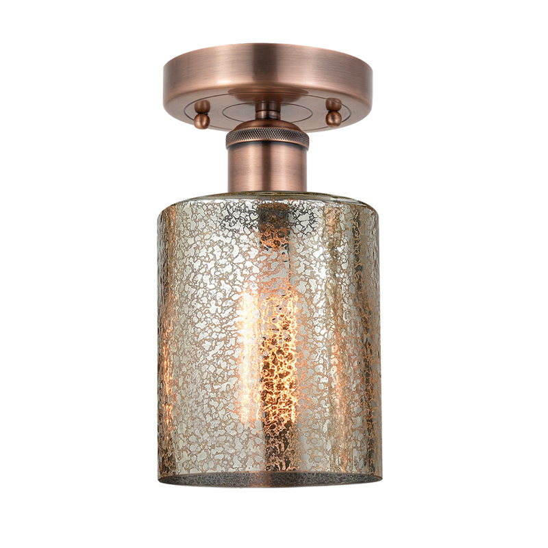 Plafonnier semi-encastré 5 lumières Anelise, Cuivre antique