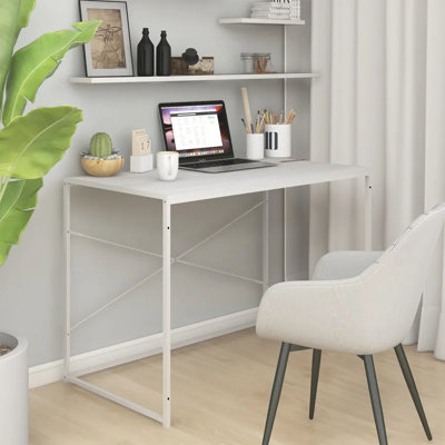 Satrogan Solid Wood Top Writing Desk