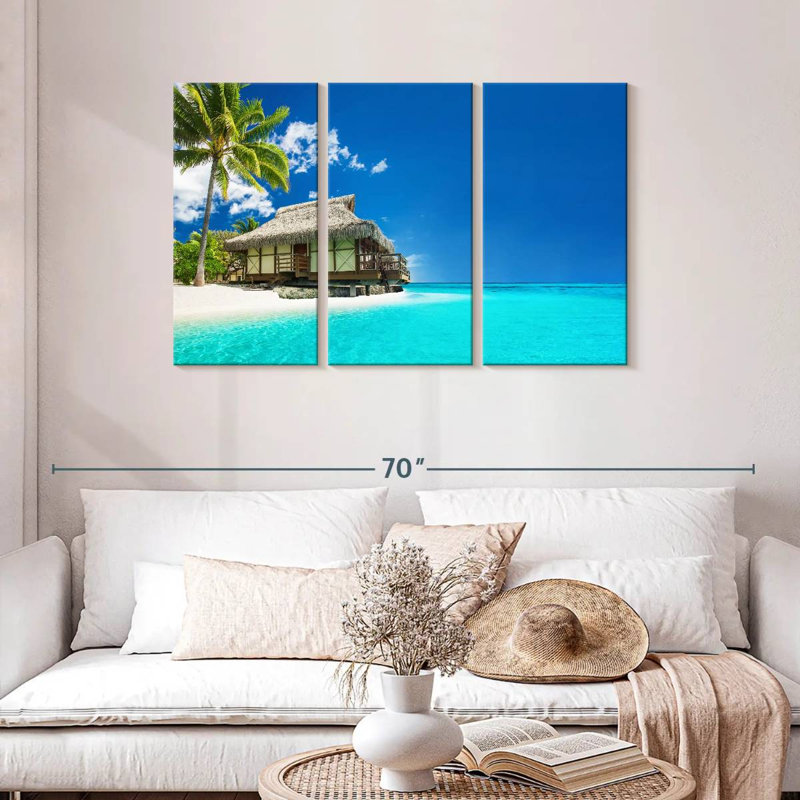 Plage tropicale Gillard Tahiti, H 28 po x l 45 po