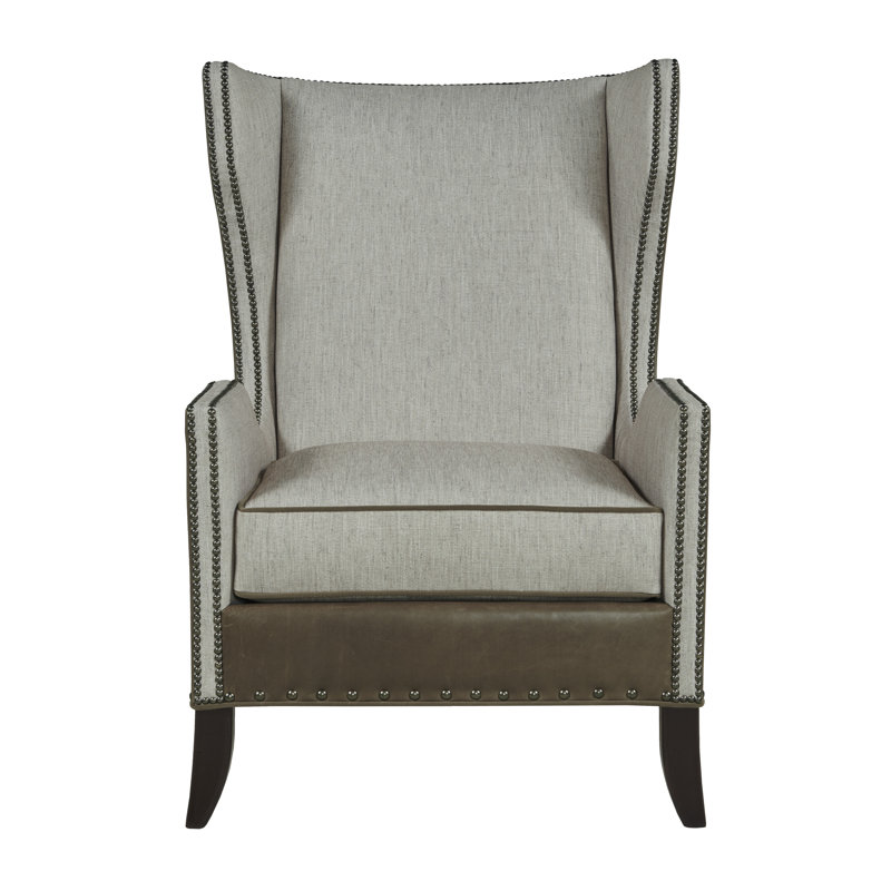 Tavia Wingback Chair, Montego Bay, Nickel, 4787 Mineral