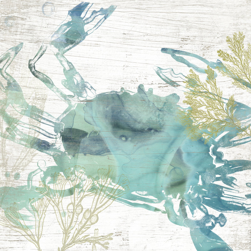 Jewelled Crustacean I by June Erica Vess - Wrapped Canvas Painting, 91cm H x 91cm W