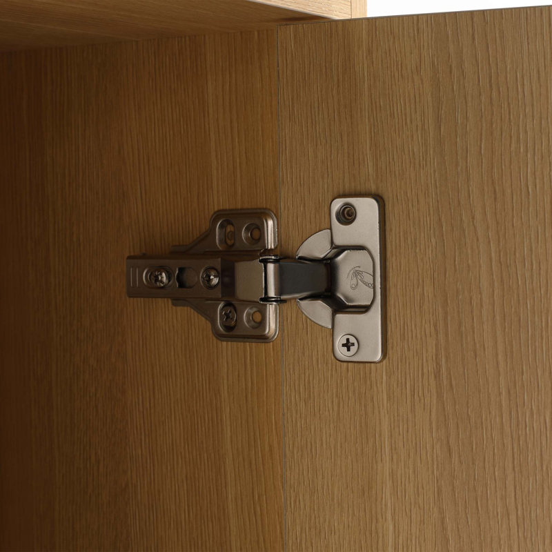 Petite armoire murale de 12 pouces avec porte à fermeture douce et porte-serviettes pour petite salle de bain, bureau et rangement