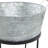 Harton Gray Metal 6 Bottle Ice Bucket with Lower Shelf