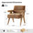 Donohoe 24.75'' W Mid-Century Modern Accent Chair With Curved Wood Arms-221069848
