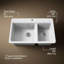 Riverby 33 In. Top-Mount Double-Bowl Kitchen Sink-1017940971-1017940973-1035019176