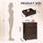 Tall Nightstand With Charging Station, Wood Night Stand With 3 Drawers Storage, Bedside Table End Side Tables With 2 USB Ports And Outlets For Bedroom, Closet-1329852691