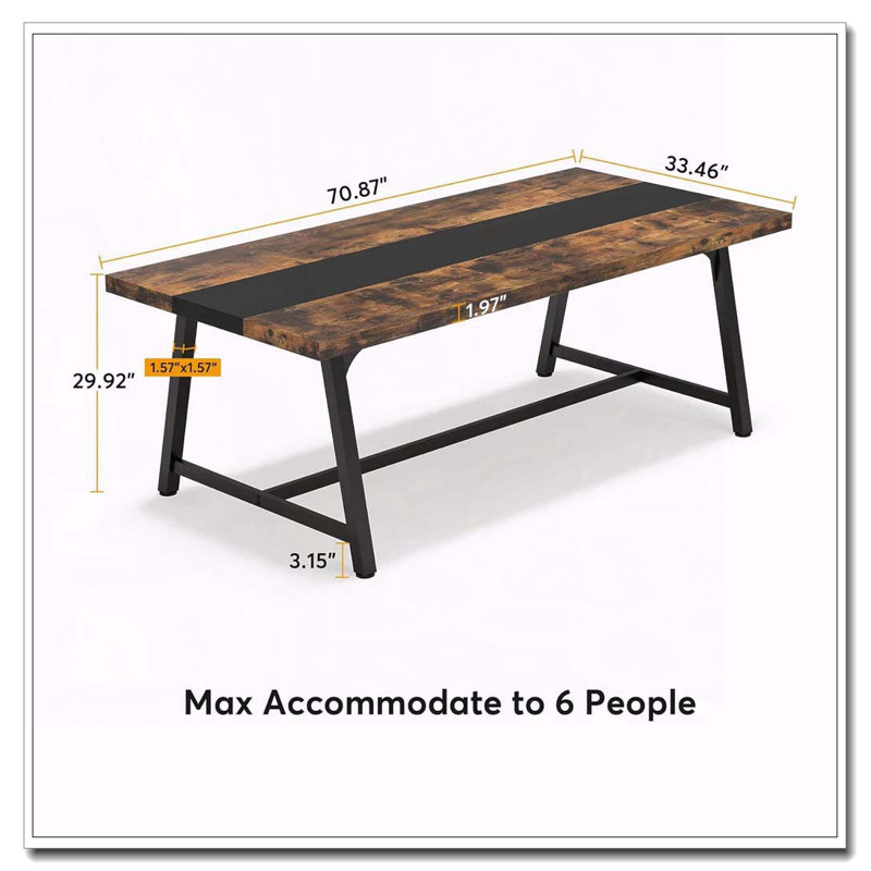 Bureau double caisson, Brun / Noir