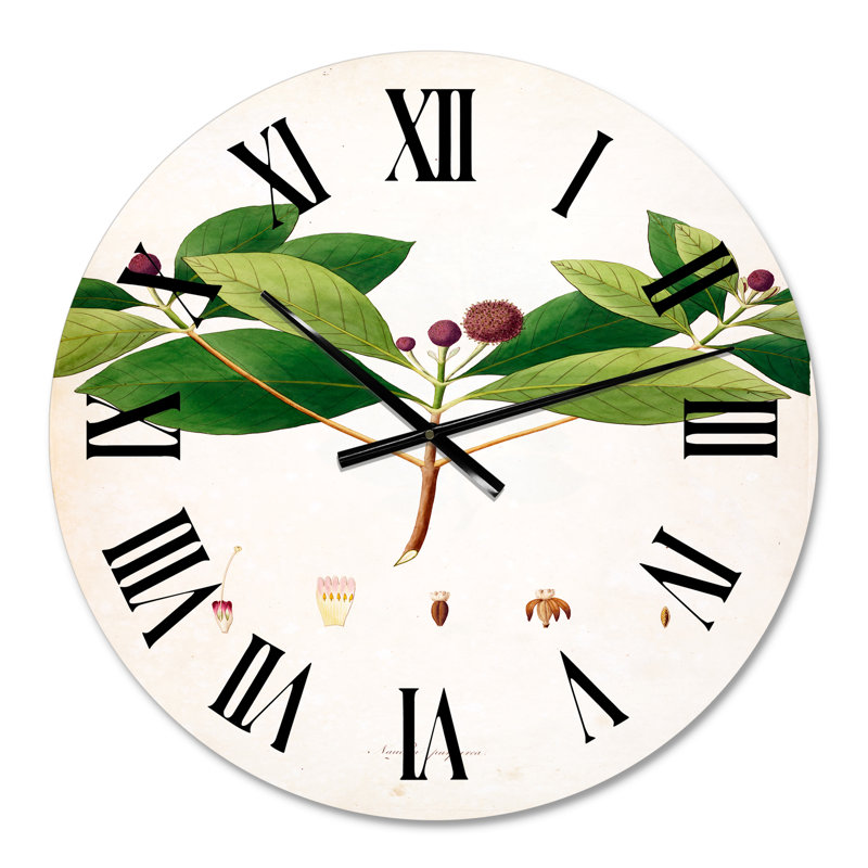 Vintage London Plants X - horloge murale maison de campagne, Petit