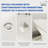 67"L×31"W Single Slipper Freestanding Soaking Acrylic Bathtub with Chrome Drain