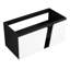 Meuble-lavabo 40 po avec fermeture en douceur, contemporain, blanc + noir, contreplaqué, option de rangement moderne