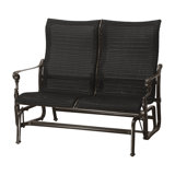 Grand Terrace Woven High Back Loveseat Glider
