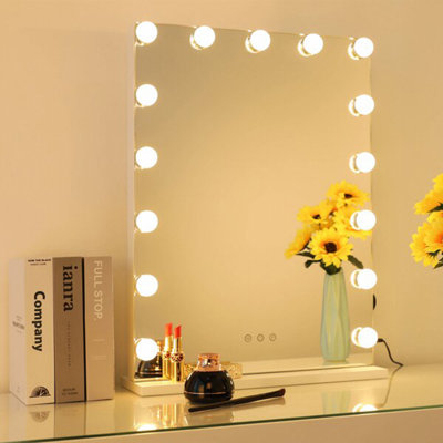 Cumbess 10-Light Dimmable LED Vanity Lights For Mirror,Hollywood Style for Makeup Table