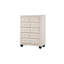 Commode capitonnée en cristal de style moderne avec 5 tiroirs et tissu en velours