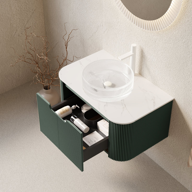 Meuble-lavabo moderne (avec meuble-lavabo et lavabo) avec rangement