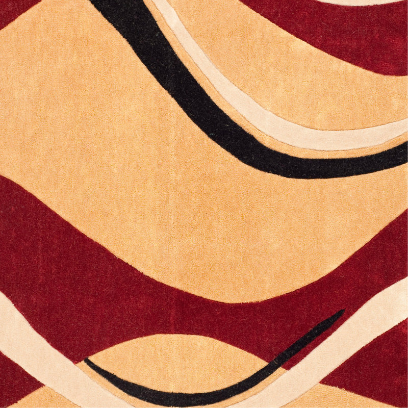 Tapis abstrait touffeté à la main Modern Art, Tapis de couloir 2 pi 3 po x 8 pi
