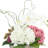 Modern Centerpiece with Orchids and Hydrangeas-1011810122-1011810126