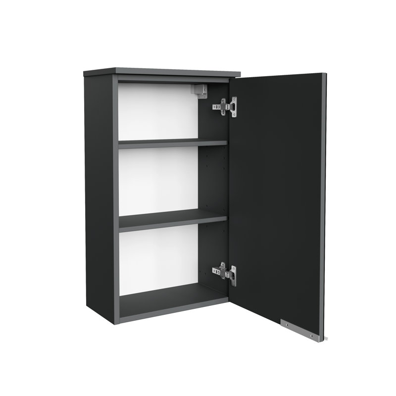 Kara Bathroom Cabinet, Anthracite, Right