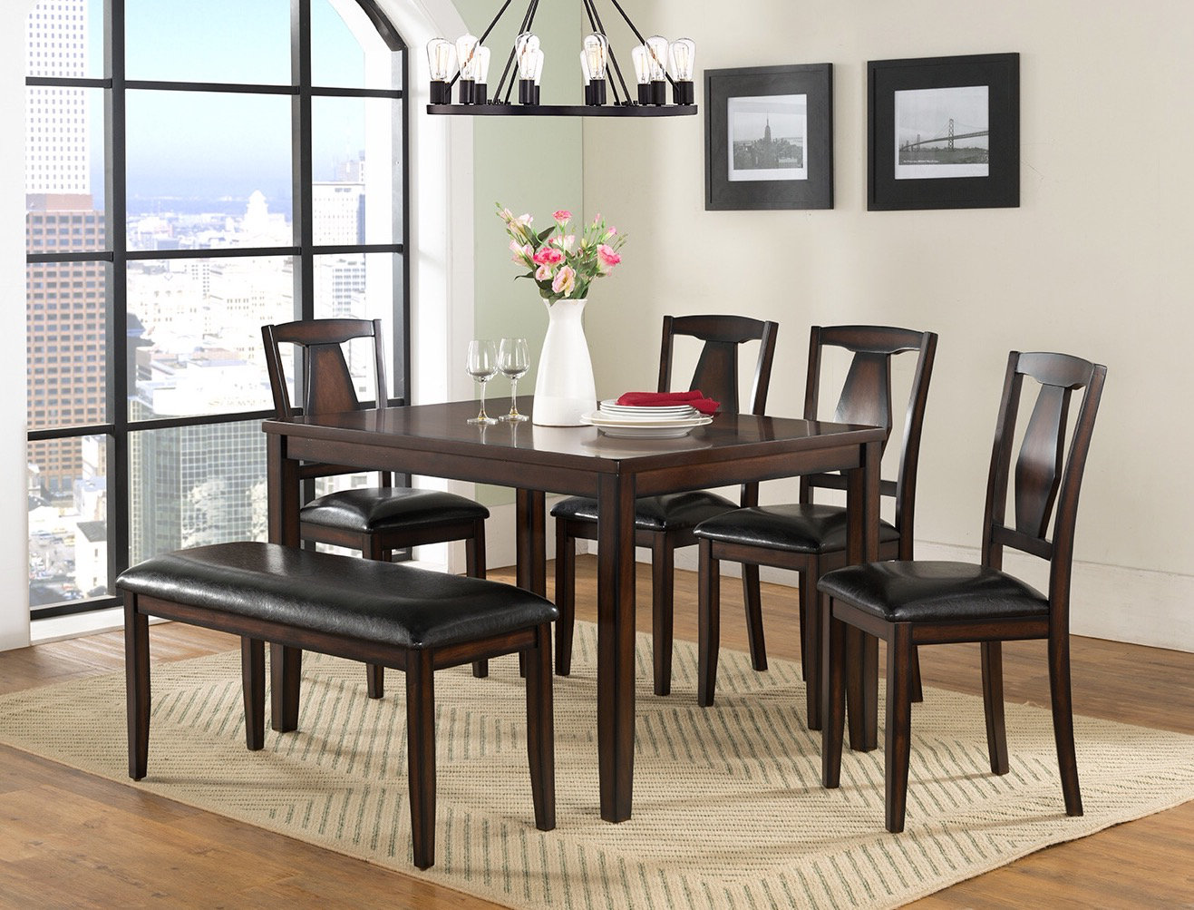 Darby Home Co Helfer Rectangular 36'' L x 48'' W Dining Set | Wayfair