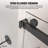 CatalystFP 62"-67"W x 76"H Double Sliding Frameless Shower Door in Matte Black with 3/8" Clear Glass-132934451-112003524