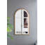 Miroir mural arqué 27,5 po x 3 po x 48 po, blanc
