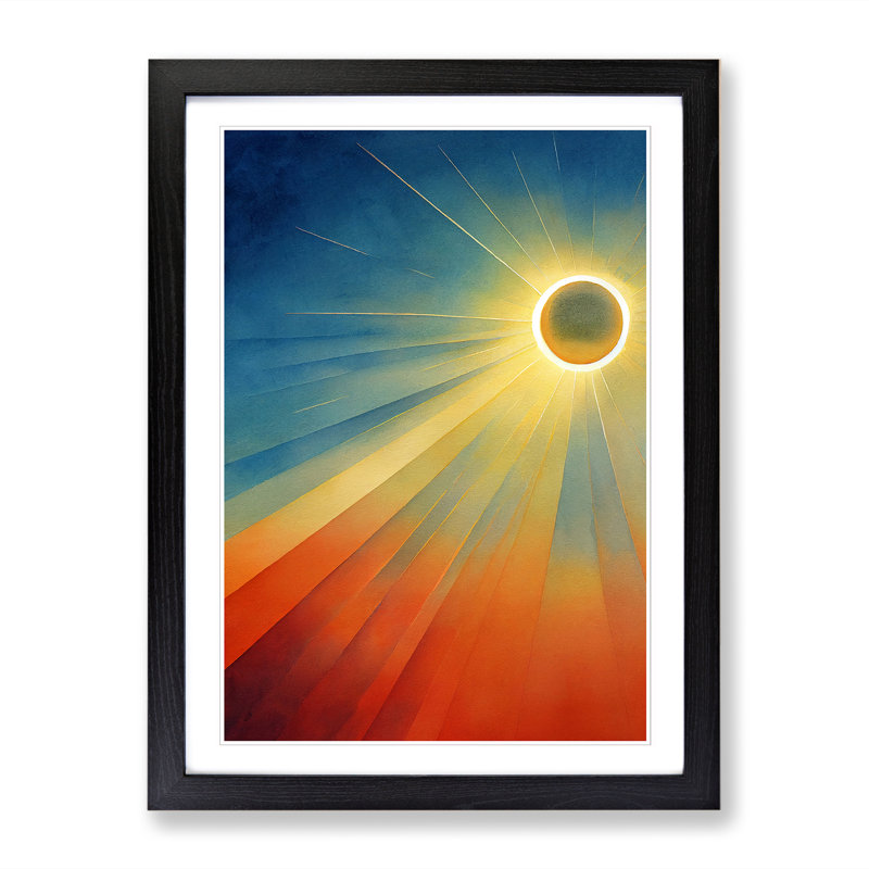 Magical Sun Vol.3 - Single Picture Frame Print, Black, 46cm H x 34cm W x 2cm D