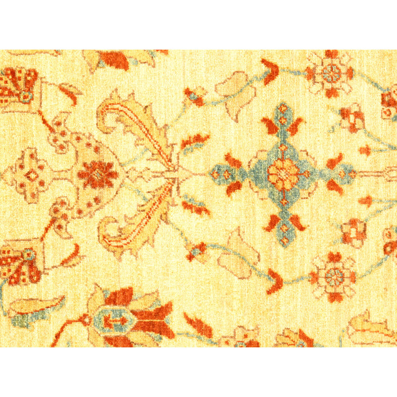 Tapis ivoire / rouge / bleu en laine noué à la main Pak Modern Farahan