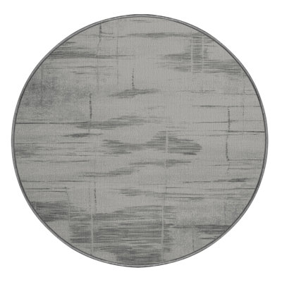 Tapis abstrait gris lavable à la machine