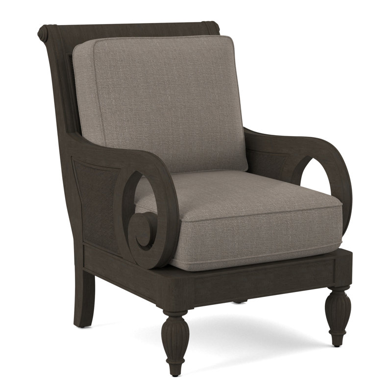 Fauteuil d'appoint Grandview, Finition noire, Performance de Crypton en pierre; 0884-83