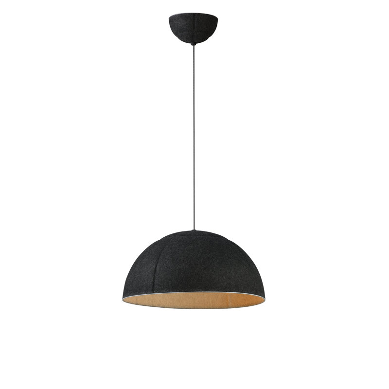 Nava-Single Pendant, Dark Gray