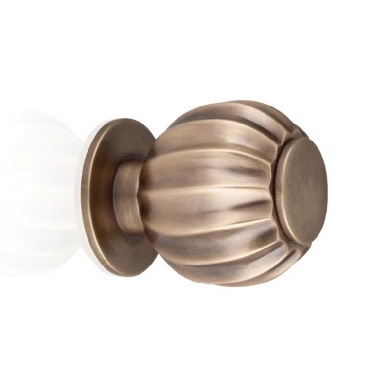 Poignée ronde Rivoli, Nickel poli, H 1,26 po x l 1,25 po x P 1,25 po
